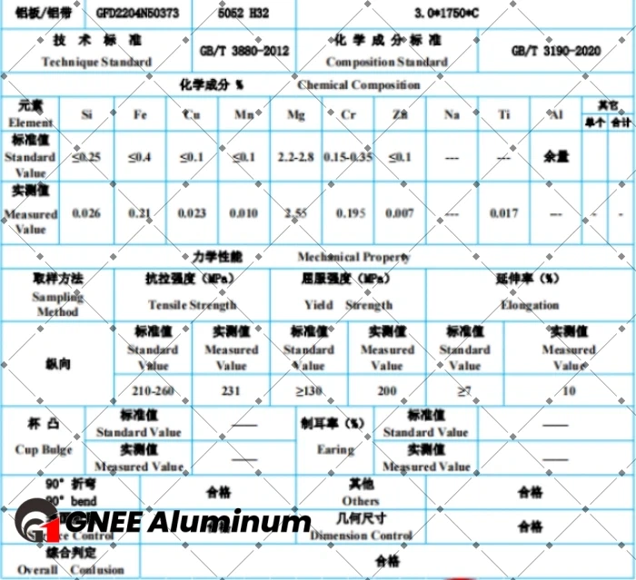 5052 H32 MTC 5052 H32 MTC