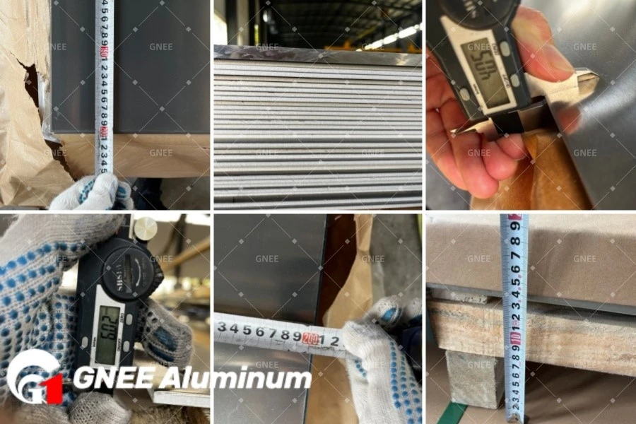 GNEE Aluminum Plate Dimension Measurement and Inspection GNEE Aluminum Plate Dimension Measurement and Inspection