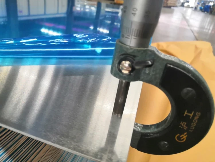 Thickness measurement of 6063 aluminum plates/materials Thickness measurement of 6063 aluminum plates/materials